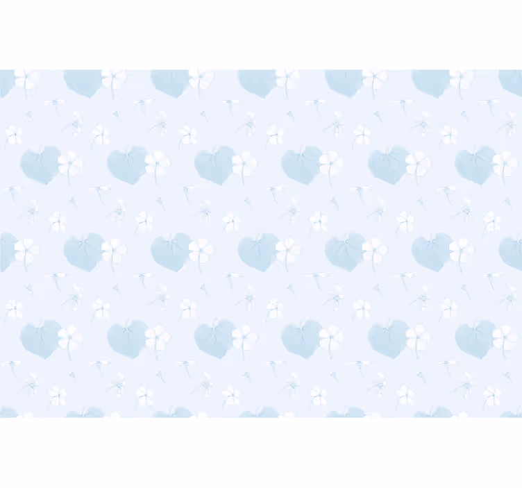 Delicate Floral Hearts flowers and plant blind - TenStickers