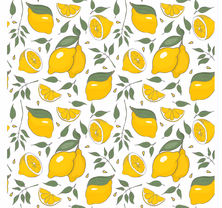 LEMONS AND SLICES fruit and vegetable blind - TenStickers