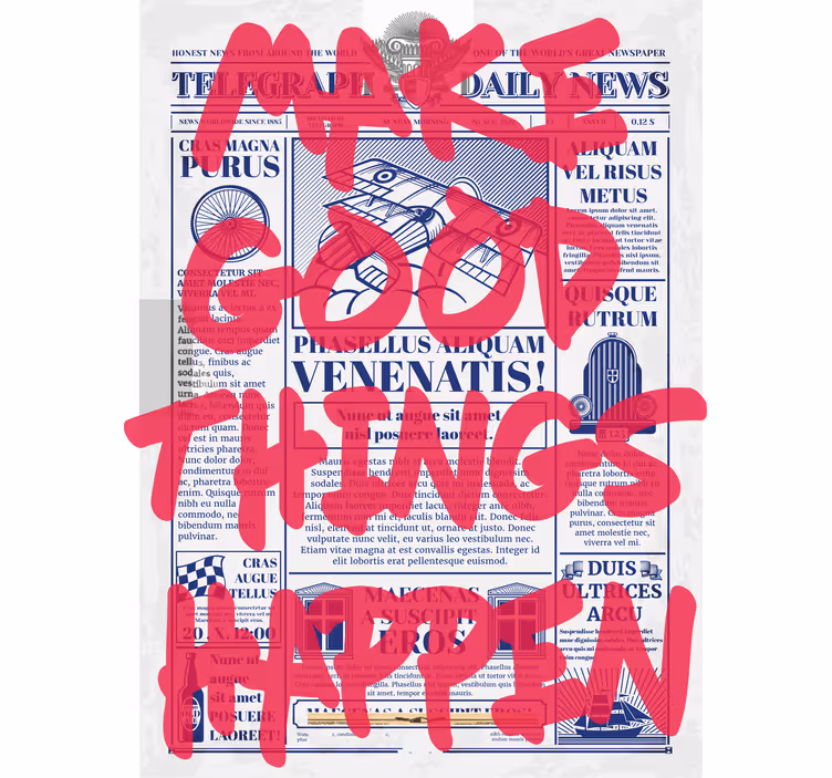 Good things happen text roller blind - TenStickers