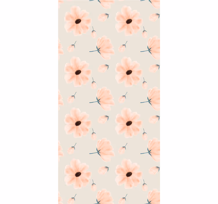 Pastel Floral Pattern flowers and plant blind - TenStickers