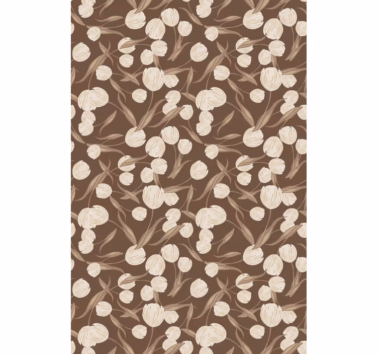 Floral Theme Motif flowers and plant blind - TenStickers