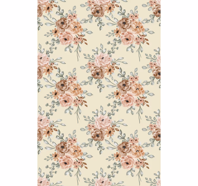 Gentle blossom composition flowers and plant blind - TenStickers