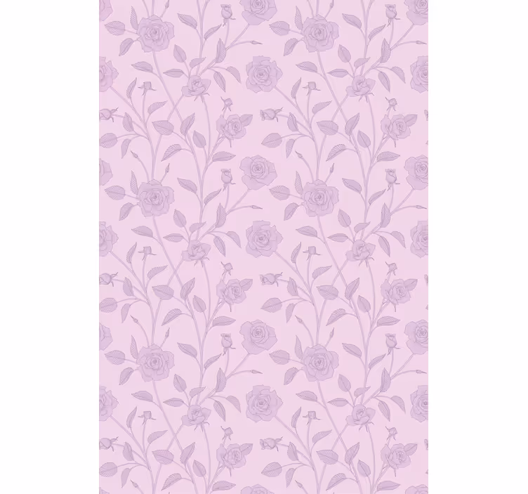 Rose Floral Pattern flowers and plant blind - TenStickers