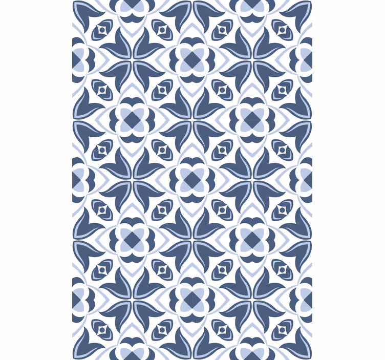Complex tile theme kitchen blind - TenStickers