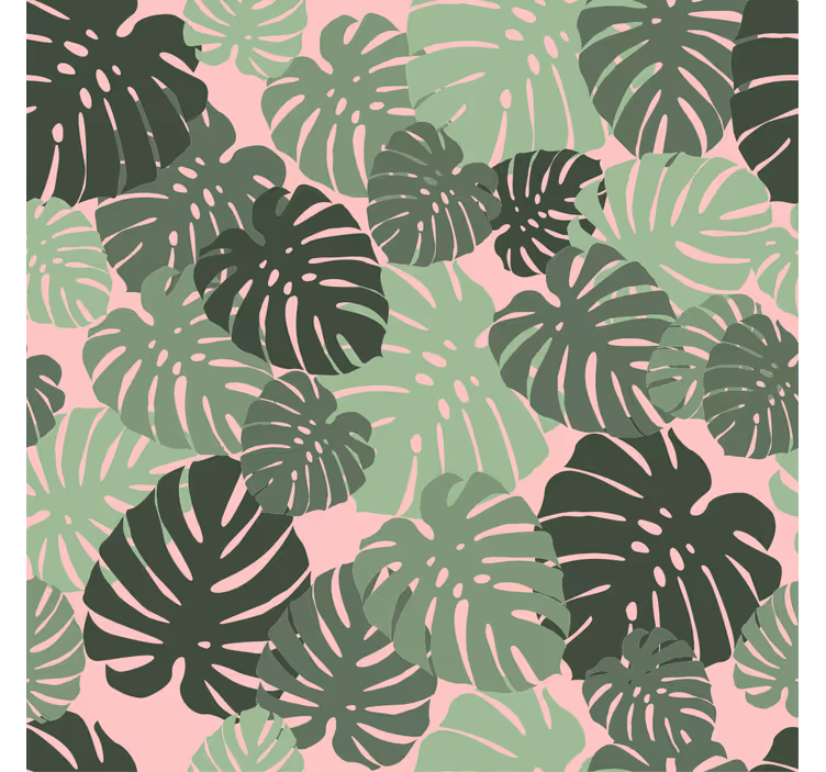 Tropical Monstera Pattern flowers and plant blind - TenStickers
