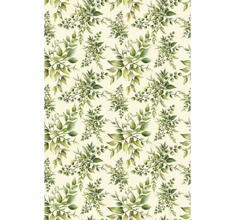 Lush Greenery Pattern flowers and plant blind - TenStickers