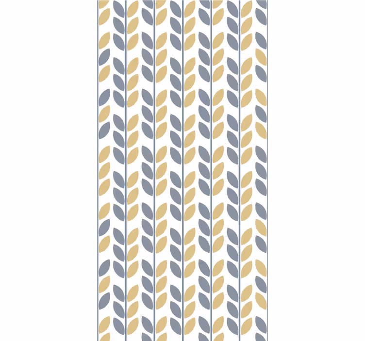 Leafy Vertical Pattern flowers and plant blind - TenStickers