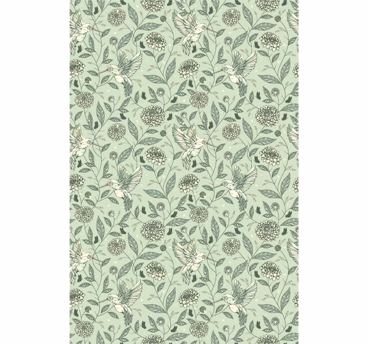Charming Floral Design flowers and plant blind - TenStickers