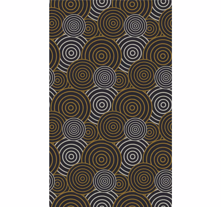 Texture and pattern blind concentric circle design - TenStickers