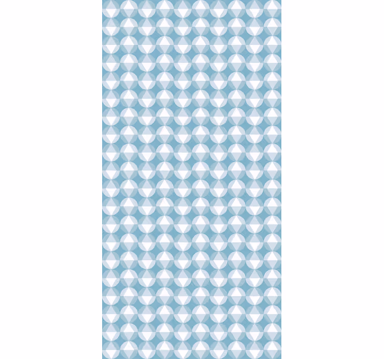 Geometric blue harmony texture and pattern blind - TenStickers