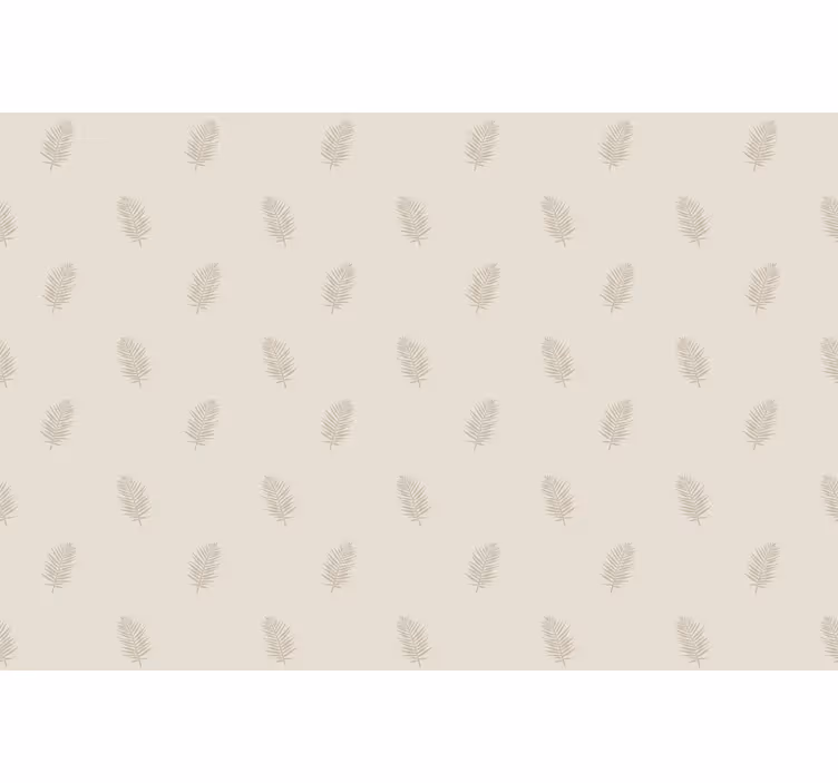Beige leaf pattern flowers and plant blind - TenStickers