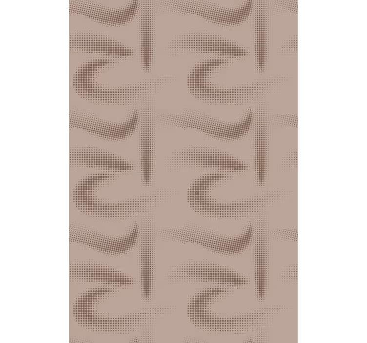 Brown curved patterned texture and pattern blind - TenStickers