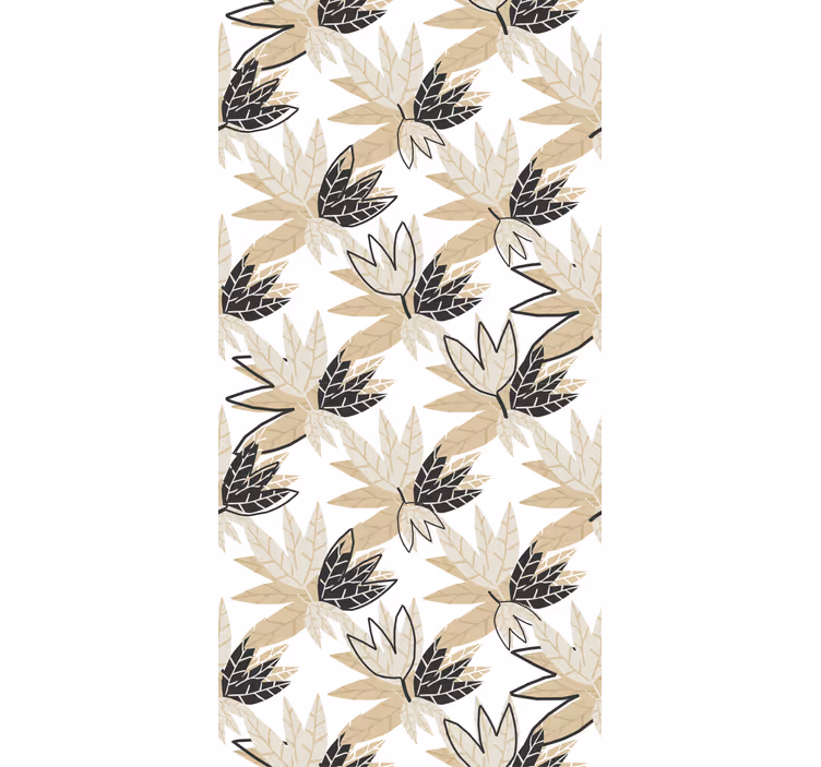 Stylish Leaf Motif flowers and plant blind - TenStickers