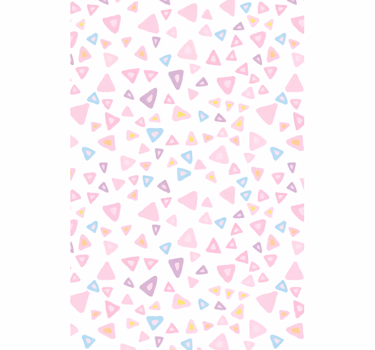 Pink triangle patterns childrens blind - TenStickers