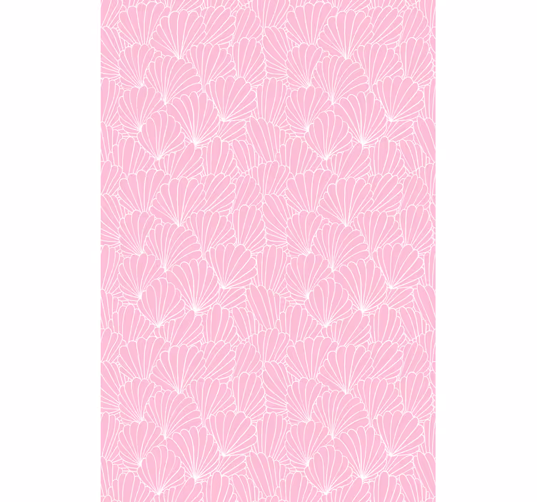 Pink shell pattern animal roller blind - TenStickers
