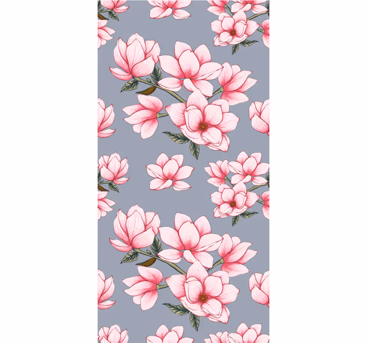 Magnolia Blossom Pattern flowers and plant blind - TenStickers
