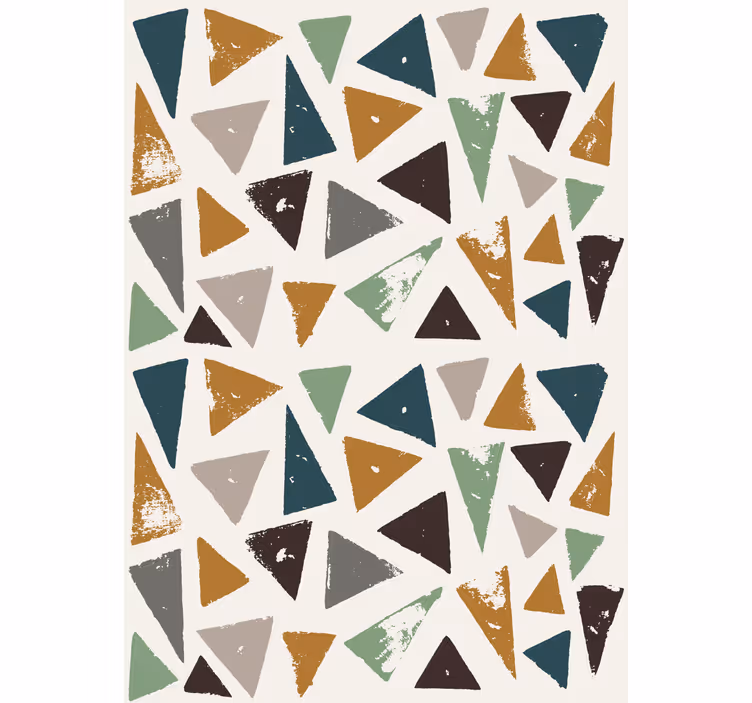 Geometric triangle motif master bedroom blind - TenStickers