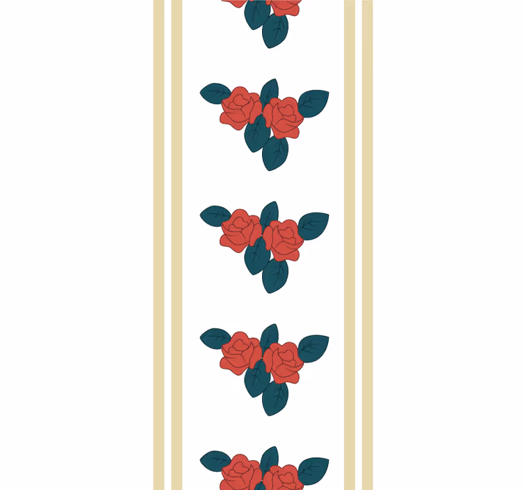 Rose pattern with leaves flower blind - TenStickers