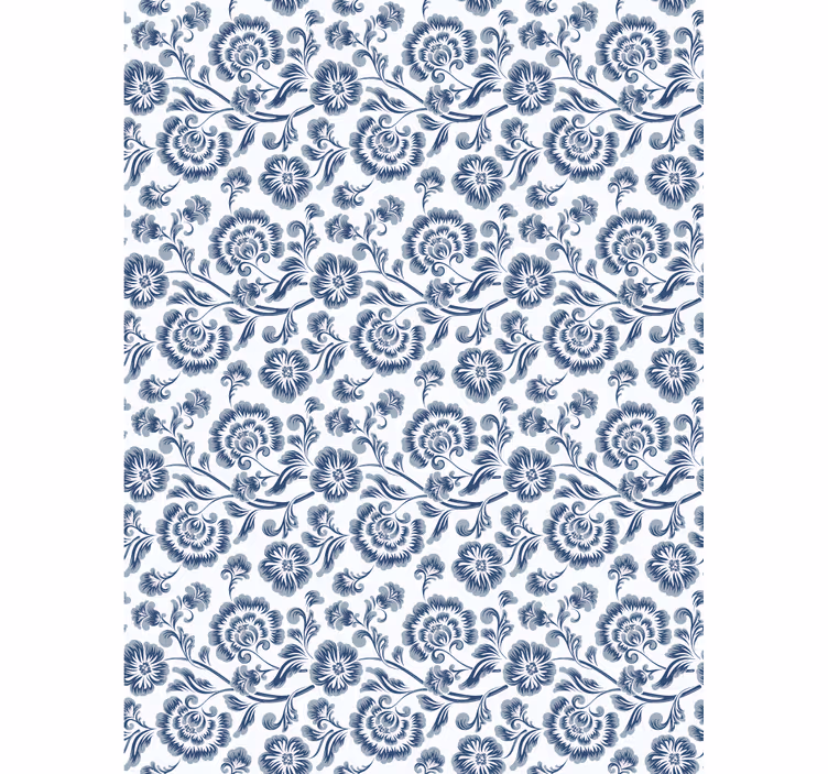 Elegant grey theme flower blind - TenStickers