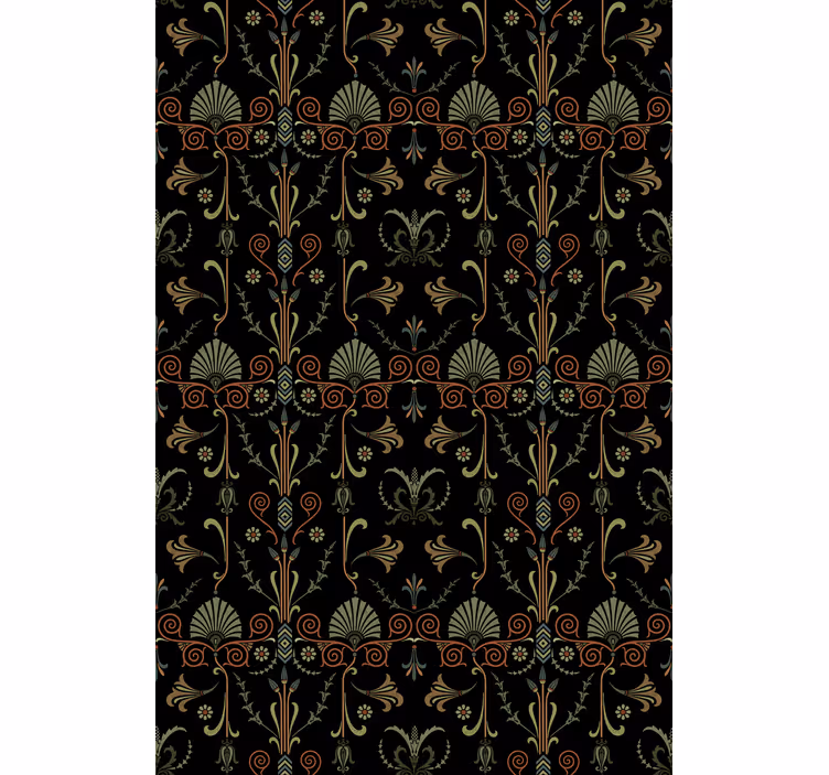 Graceful foliage motifs kitchen blind - TenStickers