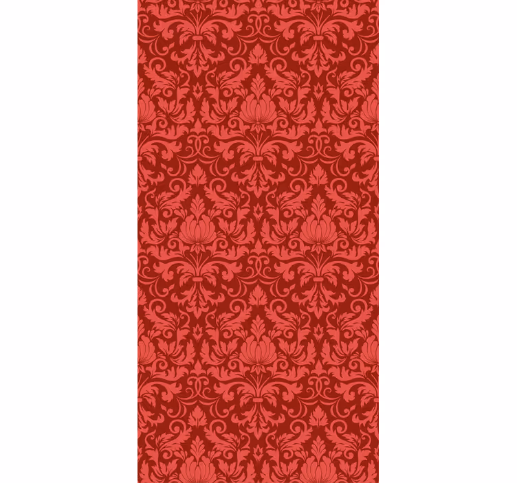 Red botanical grace elegant blind - TenStickers