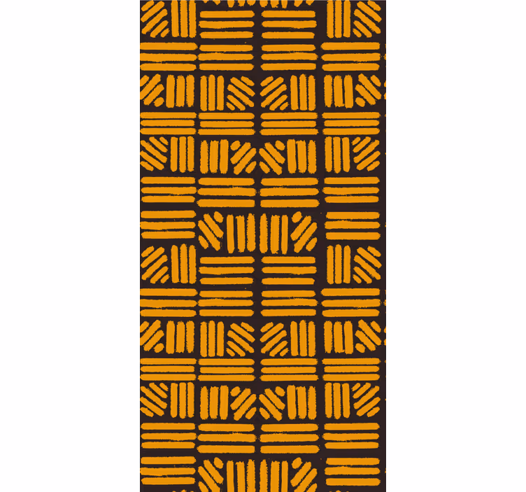 Geometric yellow pattern texture and pattern blind - TenStickers