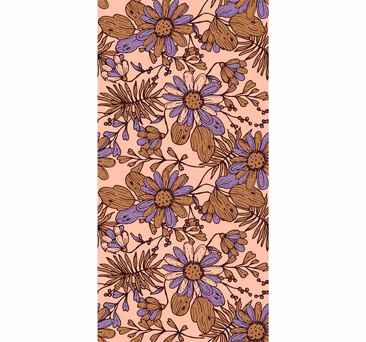 Floral Garden Pattern flowers and plant blind - TenStickers