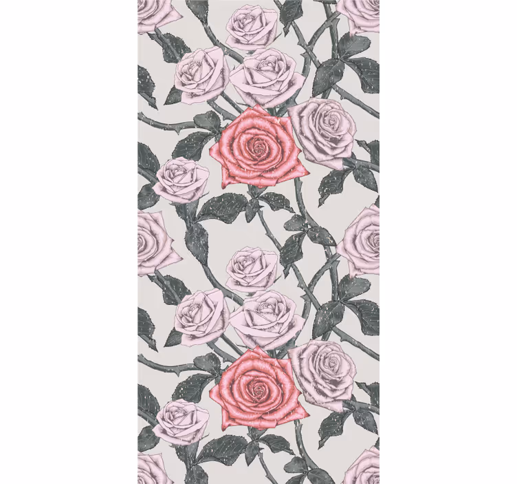 Elegant Rose Arrangement flowers and plant blind - TenStickers
