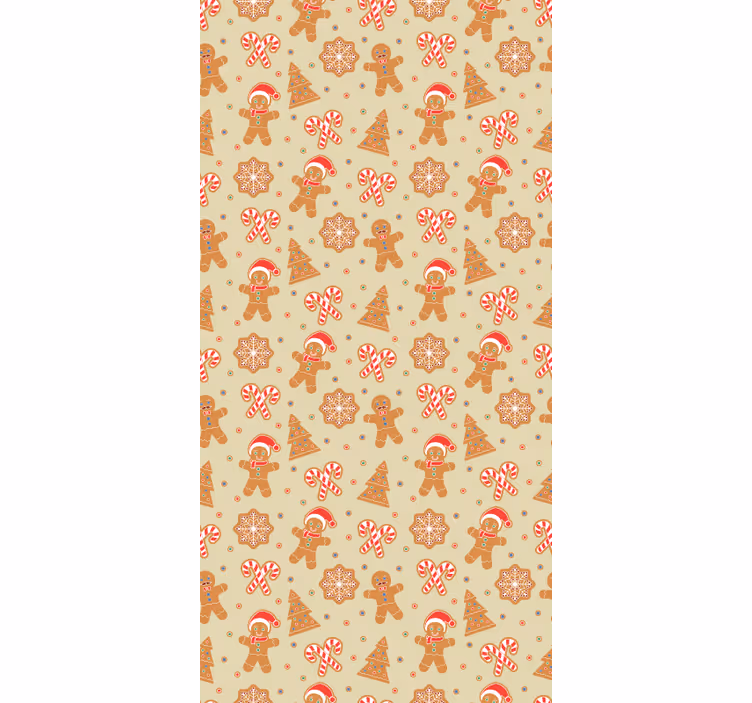 Gingerbread holiday cheer original roller blind - TenStickers