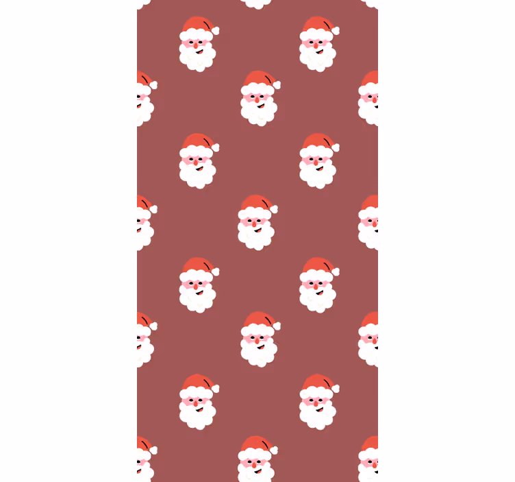Santa Faces Pattern TV series blind - TenStickers