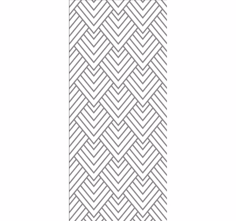 Grey chevron design bathroom blind - TenStickers