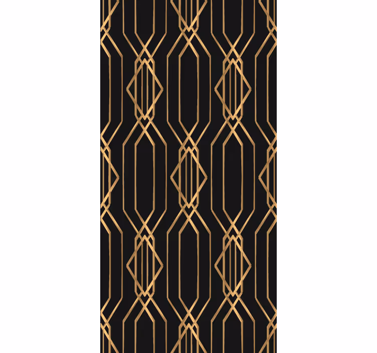 Geometric gold patterns elegant blind - TenStickers