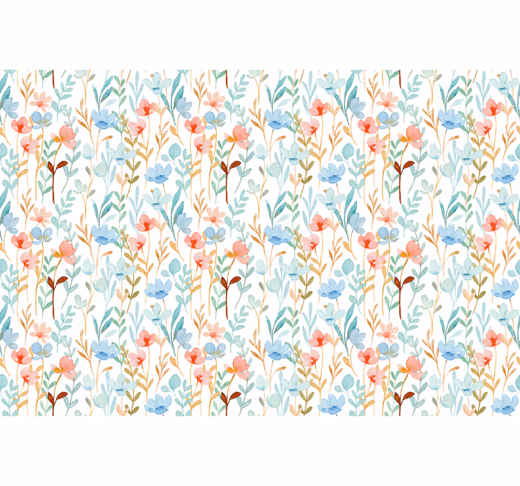 Delicate Botanical Theme flowers and plant blind - TenStickers