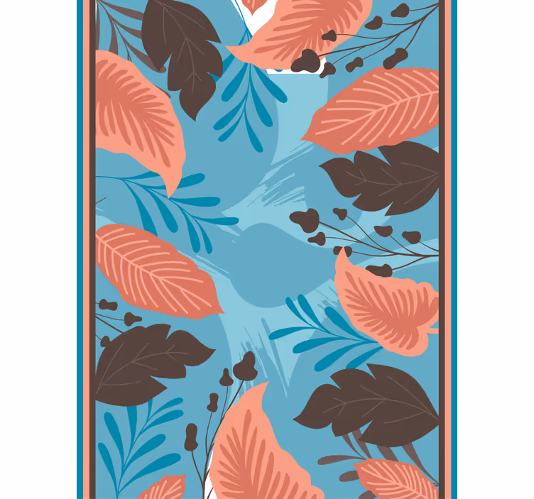 Leafy Floral Arrangement flowers and plant blind - TenStickers