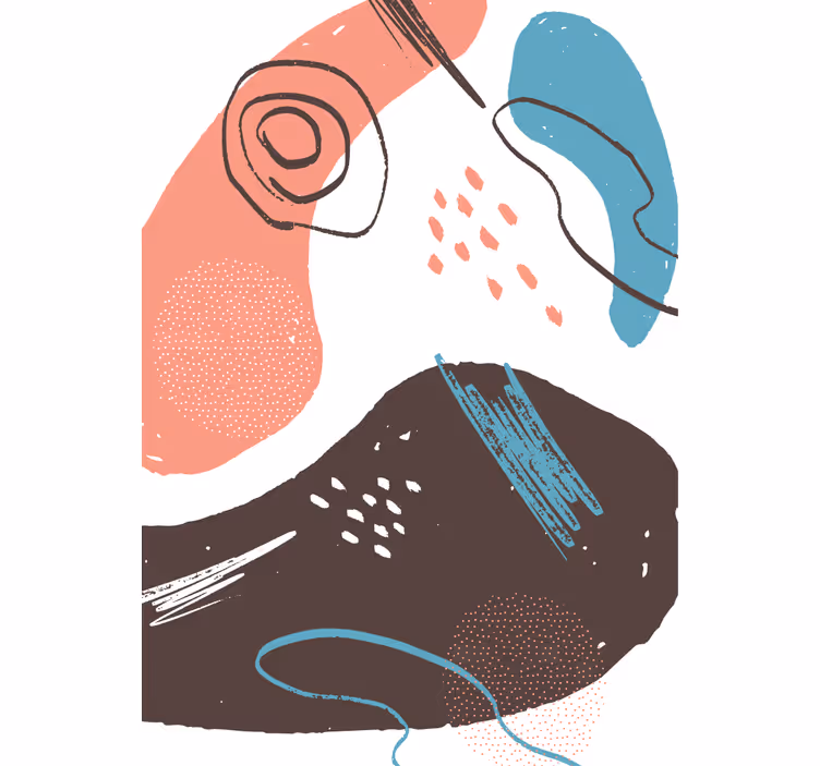 Abstract Shapes Blind painting - TenStickers