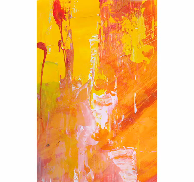 Orange abstract design Master bedroom blind - TenStickers