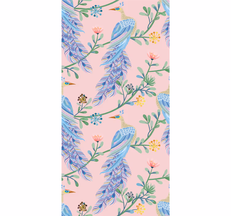 Tropical Bird Design flowers and plant blind - TenStickers