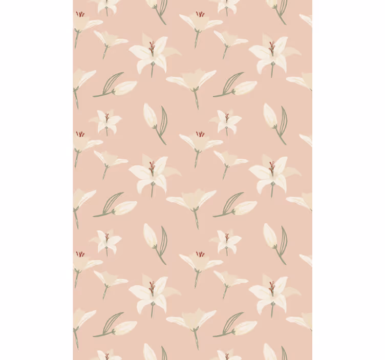 Delicate Floral Pattern flowers and plant blind - TenStickers