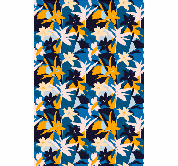 Vibrant spring harmony flowers and plant blind - TenStickers