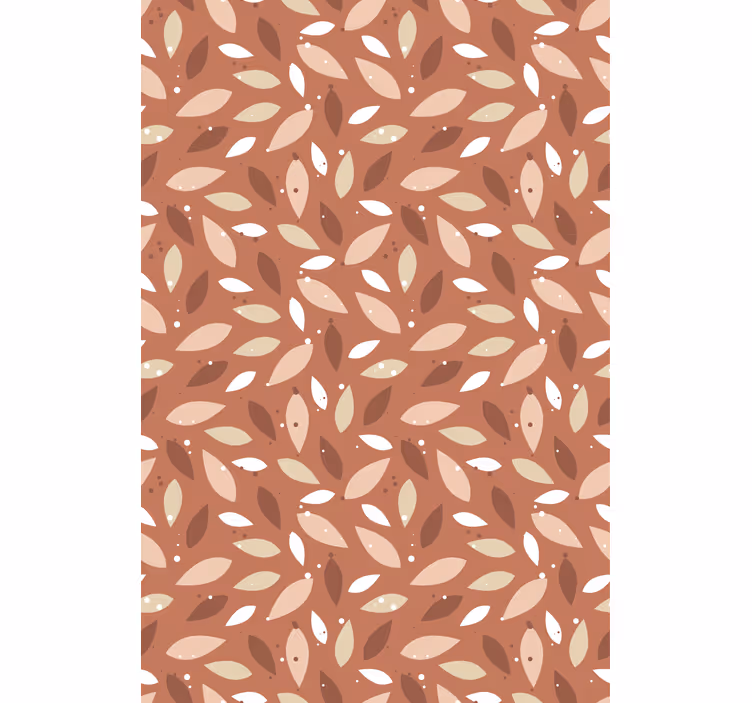Leafy brown pattern flowers and plant blind - TenStickers