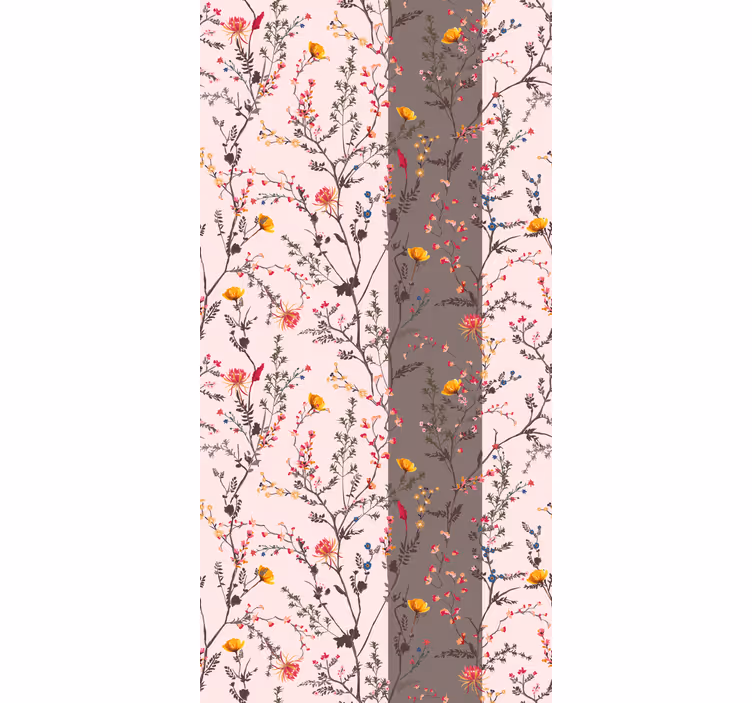 Elegant bird motif flowers and plant blind - TenStickers