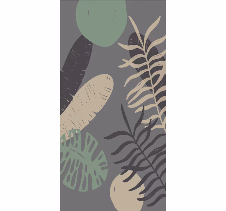 Tropical Greenery Pattern flowers and plant blind - TenStickers