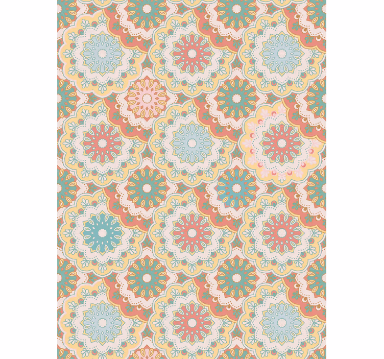 Intricate Floral Patterns flower blind - TenStickers