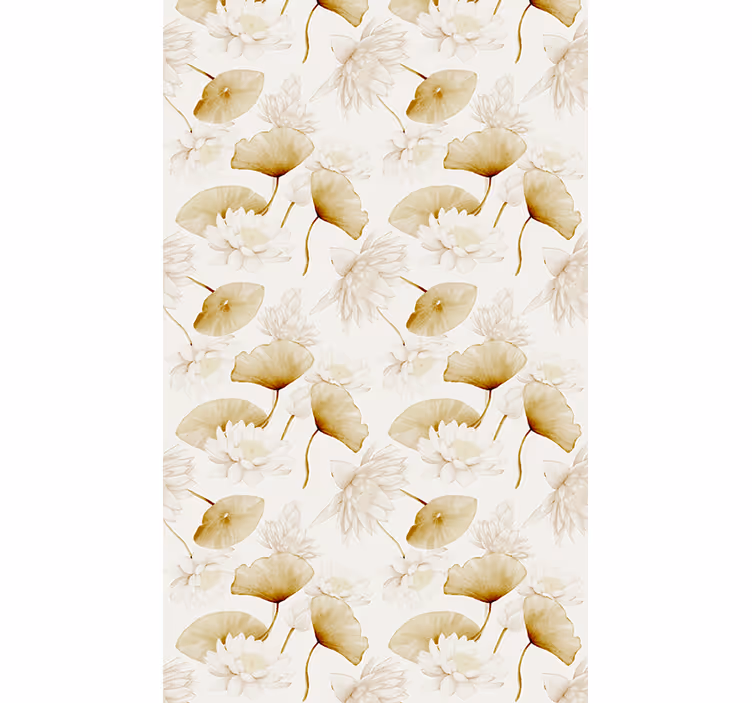 Serene water lilies flowers and plant blind - TenStickers