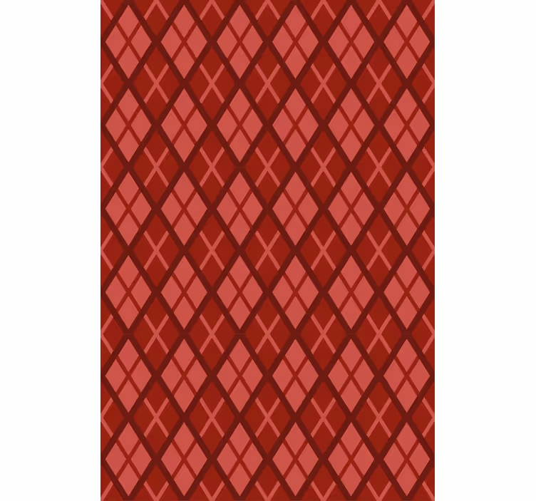 Red blind with diamond pattern design - TenStickers