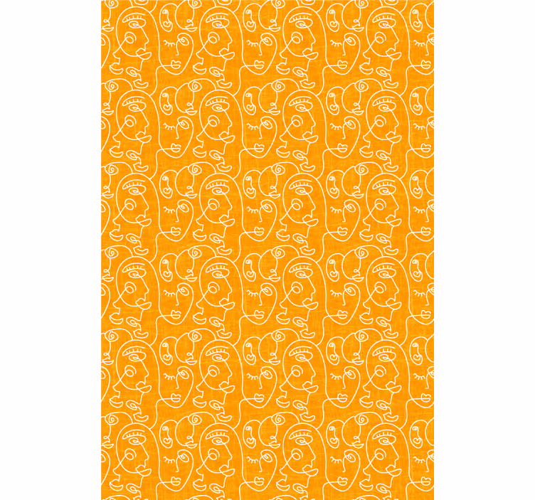 Stylized Face Patterns Blind painting - TenStickers