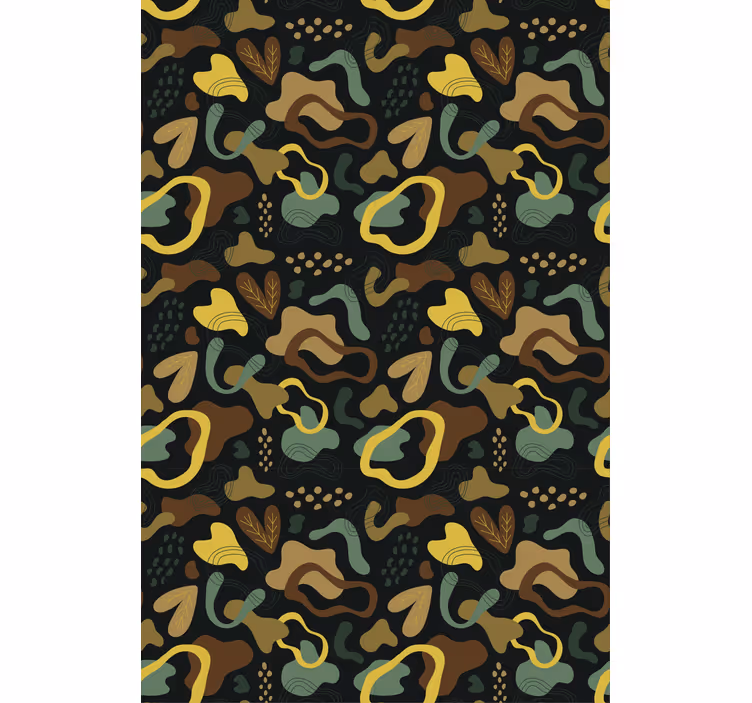 Abstract Leaf Shapes texture and pattern blind - TenStickers