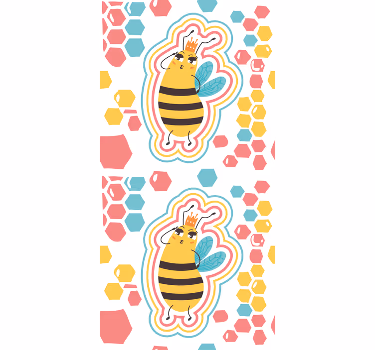 Cute Bee Character animal blind - TenStickers