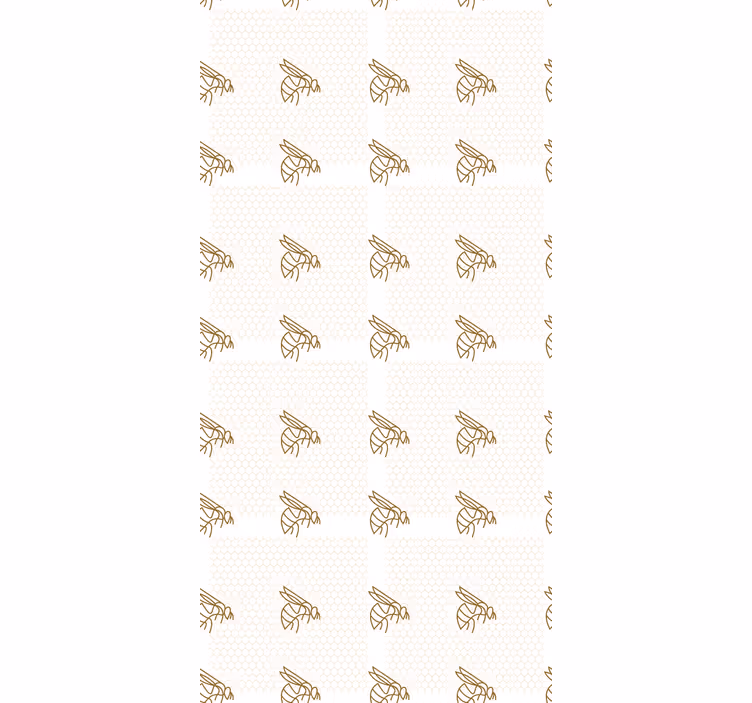 Honey Bee Pattern animal blind - TenStickers