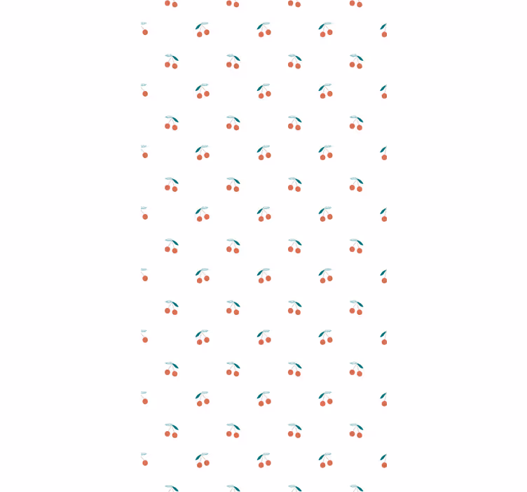 Cherry Pattern Design fruit and vegetable blind - TenStickers